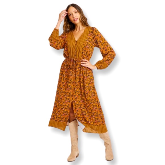 Knox Rose Dresses & Skirts - NWT Knox Rose Floral Boho Maxi Dress, Size Large